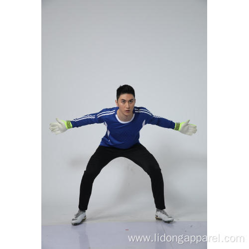 Wholesale 100 Polyester Long Sleeve Goalkeeper Soccer Jersey